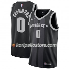 Detroit Pistons Andre Drummond 0 2018-19 Nike City Edition Musta Sininen Miesten Pelipaidat Swingman 